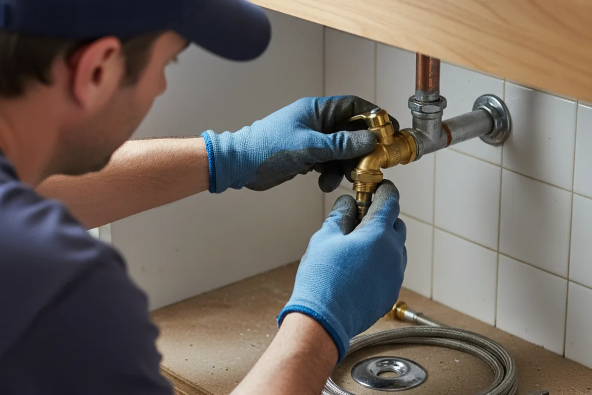 Shutoff valve and fitting work during Emergency Plumbing in Ruby